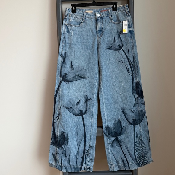 Pilcro Denim - 🌸 Anthropologie Maeve Floral Wide-Leg Jeans – Size 28 (NWT)